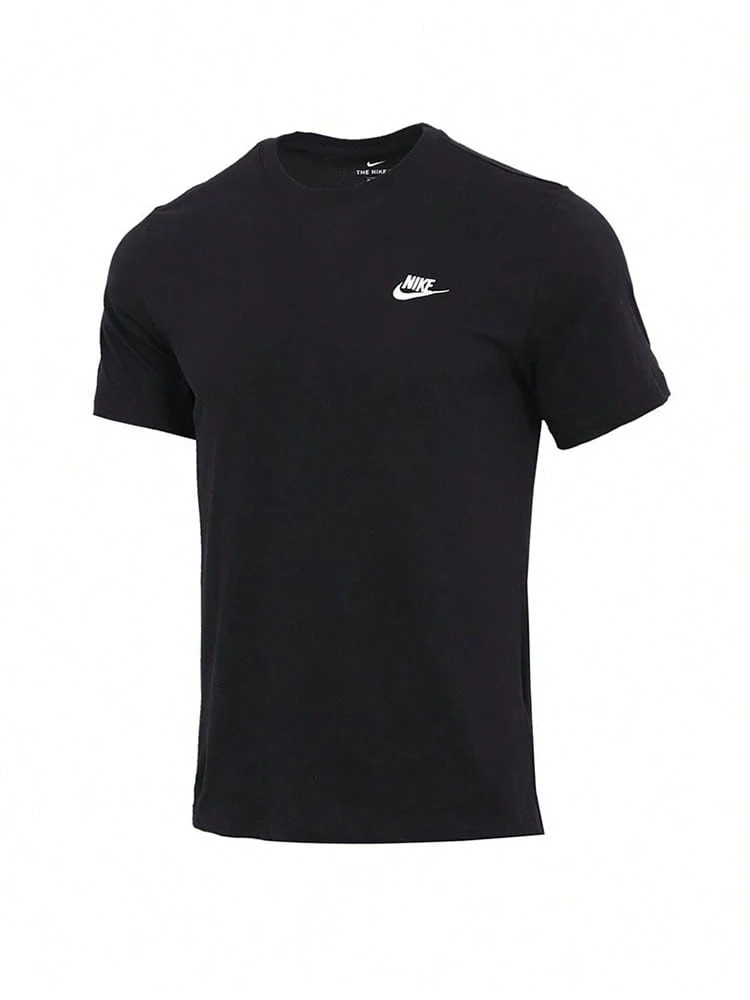 Nike Men's Summer 2026 New Classic Logo Breathable Crew Neck Short Sleeve T-Shirt AR4999-013 - Black - View 1