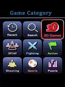 500+ Games Retro Console With 1 Game Box, Multiplayer Machine, High Resolution, Perfect HD Arcade Emulation - Multicolor - View 5