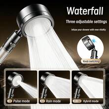 3-Mode Filter Boost Handheld Shower Set|One-Click Stop + 16 Replacement Cartridges|Home Water Purifying Beauty Shower Head|High Flow Bath Sprayer (For Shower Use Only) - Filtered Version - View 7