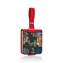 VIETAO 高品質電鍍 PC 花卉設計人造皮革手持式手機殼，相容於 Galaxy Z Flip 3 4 5 6 7 8 Flip8 Flip6 Flip5 Flip4 - 紅色 - 查看 15