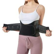HYL SPORTS 1 buah Sabuk Pembentuk Pinggang, Dilengkapi 8 Batang Pegas untuk Penopang, Pita Kompresi Elastisitas Tinggi, Sabuk Penopang Pinggang yang Nyaman dan Bernapas, Unisex, Cocok untuk Kebugaran, Kerja Sehari-hari, dan Pemakaian Sehari-hari - Hitam - View 6