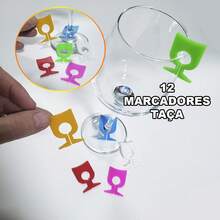 Kit com 48 Marcadores Identificador De Copos E Taças Marcador Coquetel - Visão 5