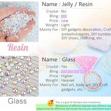 12-Grid*2 Pink Jelly Resin Rhinestone Handmade Jewelry Accessories SS12-SS20 Flat Back Light Pink Deep Pink Colorful Rhinestones, Non-Hot Melt, Suitable For Mugs, Cups, Glass Bottles And Various Handmade DIY Projects - Multicolor - View 5