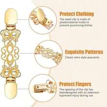 1Pc/2/3/4Pcs Waist Tightening Sweater Clips, With Buckle, Women's Multi-Purpose Shawl And Cardigan Clips - Multicolor - View 6