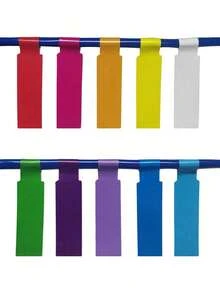 Cable Label - Waterproof And Tear Resistant PVC Material, Random Color, Compatible With Handwriting And Laser Printing, Scratch Resistant Cable Management Label, Easy To Use, Wire Label, Household Label, Wire Management Label, Convenient Sticker - View 6