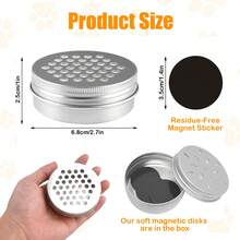3/6/10pcs Dog Scent Training Box, With Soft Magnetic Stickers, Anti-Bite Anti-Saliva Aluminum Alloy Shell, Portable Multi-Hole Pet Scent Work Box, Suitable For Dog Search Games, Indoor And Outdoor Use, Suitable For Dog Cages, Lawns, Yards And Travel - Silver - View 3