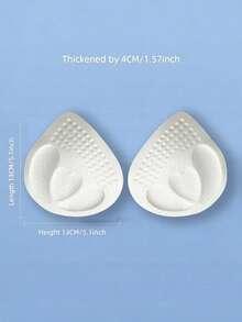 1 Pair 4cm Thick White Bra Cups, Small Size Removable Washable Push-Up Padding, Bra Padding Accessories - White - View 6