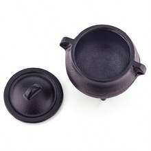 1pc Small Cast Iron Sage Burning Stove, Iron Art Incense Burner, Suitable For Yoga Meditation, Halloween Decor, Christmas Gift, Home Decor, Study Room Aromatherapy Burner - A - View 10