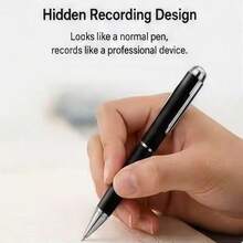 Voice Recorder With Playback Digital Voice Activated Recorder With Intelligent Noise Reduction, 180mAh Recording Device, Smart Tap Dictaphone For Lectures Meeting, Class, Work, Interviews Voice Recorder - View 2