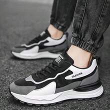 ISPORTE Zapatillas Deportivas Hombre 2026 Nuevos Zapatos Casuales Modernos y Versátiles Suela Gruesa Antideslizantes Transpirables Multifuncionales para Exteriores Deportes de Caminata - Negro - Ver 5