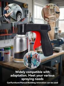 Portable Spray Can Trigger Handle, Power-Assisted Spraying Accessory, Universal, Plastic Material - Car Spraying - Multicolor - View 4