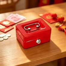 1pc Pink/Red/Black Medium/Mini Piggy Bank, Suitable For Adults And Children, Rust-Proof Coin Slot Box, Cute Desktop Storage Decor, Ideal Gift, Random Color And Style - Multiple Styles - View 12