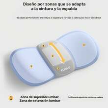 Almohadas lumbares y Cojines de asiento - Combinación de Doble Color Gris - Ver 7