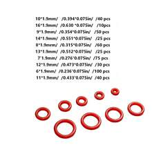 Automotive Maintenance Silicone O-Rings, Multiple Sizes Rubber Rings, Suitable For Car Air Conditioning Pipes, Waterproof Leak-Proof Sealing Accessories, Used For Vehicle Pipe Interface Maintenance - A - View 2