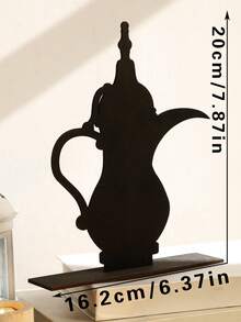 1pc Geometric Hollow Star & Moon Self-Standing Desktop Sign, Flat Bottom Matte Light Board With Polka Dot Cutout, Minimalist Tabletop Decor For Restaurant, Fireplace, Home Party, Indoor Holiday Tabletop Ornament Gift - Style 1 - View 14
