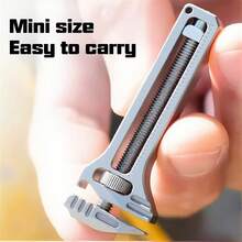 1pc Multi-Function Mini Wrench, Adjustable Small Wrench, Caliper Keychain, Compact Tool With Window Breaker, Bottle Opener And Screwdriver - Multifunctional - View 7