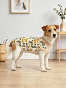 Female Dog Post-Surgery Recovery Suit, Suitable For Canine Post-Operative Care, Pet Jumpsuit To Prevent Licking - Mustard Yellow - View 8