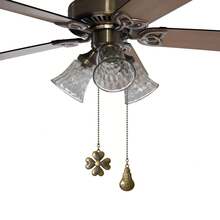 1 Set Ceiling Fan Pull Chain Ornaments Extension,12 Inches Lighting And Fan Beaded Ball Fan Pull Chain Extender With Connector, Dragonfly And Butterfly Ceiling Fan Pull Chain - Star - View 1