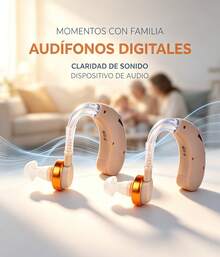 2pcs audifonos para personas mayores,amplificador de sonido para audifonos para personas mayores,audifonos para personas con problemas auditivos,audifonos para personas adultos sordos - Marrón - Ver 7