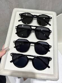 4 Pairs Women's Retro Round Sunglasses, Perfect Blend Of Modern Style And Vintage Charm, Suitable For Vacation, Party, Daily Commute, Shopping, City Stroll, Fits All Face Shapes. - Multicolor - View 10