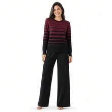 Women Two-Piece Outfits - Red - View 3