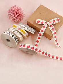 Back To School Campus Letter Ruler Ribbon DIY Handmade Class Teaching Aid, Suitable For Classroom Student Stationery Decoration, Back To School Teacher Appreciation Week Gift Wrapping Material, Youthful And Vibrant Gift Wrapping Ribbon - A - View 3