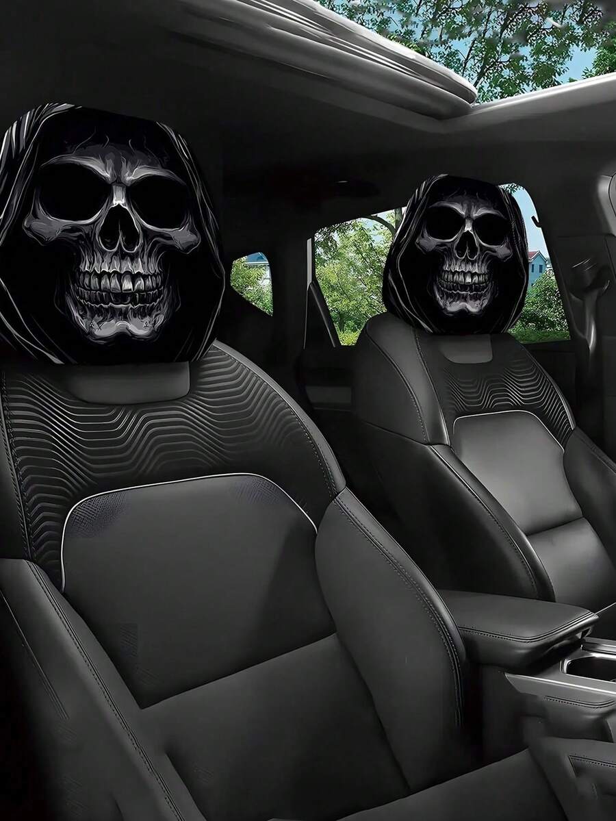 1/2/4pcs Personalized Fashion Car Seat Protector - Portrait Print Car ...