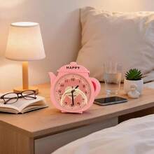 Unisex Practical Style For Bedroom And Office Desk Clock - Pink - View 5