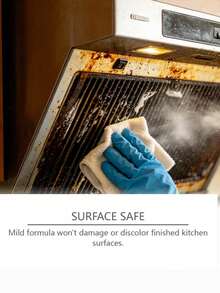 Kitchen Heavy Grease & Oil Stain Remover Cleaner, Powerful Degreaser For Range Hood, Stove Top And Kitchen Surfaces, Gentle & Convenient Daily Cleaning Agent, Home Essential - Liquid - View 8