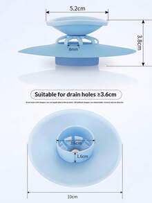 1個通用型 2合1 廚房水槽與浴缸排水塞，附高級矽膠濾網，防堵塞彈跳式毛髮收集器，適用淋浴房、浴缸與水槽（適用排水孔 ≥3.6cm） - A - 查看 3