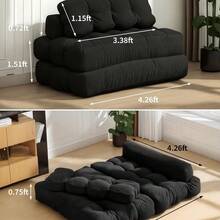 Sofa Bed Frame - Navy Blue - View 2