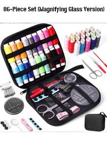 10pcs/106pcs Sewing Tool Kit (Random Color), Travel Sewing Set Includes 24 Colors Thread, Sewing Needles, Scissors, Buttons, Tape Measure, Seam Ripper, Etc., Suitable For Daily Small Repairs, Emergency Mending And DIY Crafts; Portable Travel Sewing Storage Box, Essential Sewing Accessories. - Multicolor - View 6