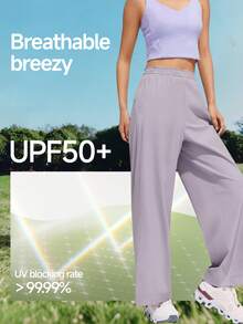 Beneunder Women's Breathable Wide-Leg Sun-Protection Pants AS010 - Dark Grey - View 5