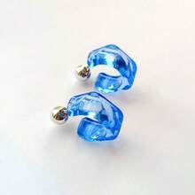 Korean Transparent Acrylic Geometric C-Shaped Earrings For Women And Girls, Party Travel Jewelry Gift - C-shaped - View 10