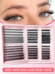240 قطعة/216 قطعة من مجموعات الرموش الاصطناعية D Curl 20D/30D/40D/60D/80D/100D، رموش اصطناعية ناعمة فردية، التواء 0.07 مم، طول 9-16 مم، تشمل رموش بأسلوب طبيعي، رموش بأسلوب كثيف، مناسبة للمبتدئين، قابلة لإعادة الاستخدام، DIY منزلي، مناسبة للاستخدام اليومي، الزفاف، الحفلات، الأنشطة الخارجية، السفر، الكرنفال، مهرجان الموسيقى والمناسبات الأخرى - D - مشاهدة 1