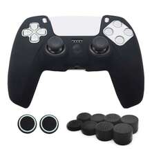 Compatible With PlayStation 5, 1pc Game Controller Silicone Protective Case + 10pcs Joystick Caps Set, Dustproof, Scratch-Resistant, Anti-Slip, Enhanced Gaming Control Feel - View 14
