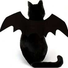1pc Adjustable Bat Wings Pet Costume, Soft Polyester Material, Suitable For Cats And Small Dogs, Halloween Role Play And Dress Up Fun Choice - Multicolor - View 8