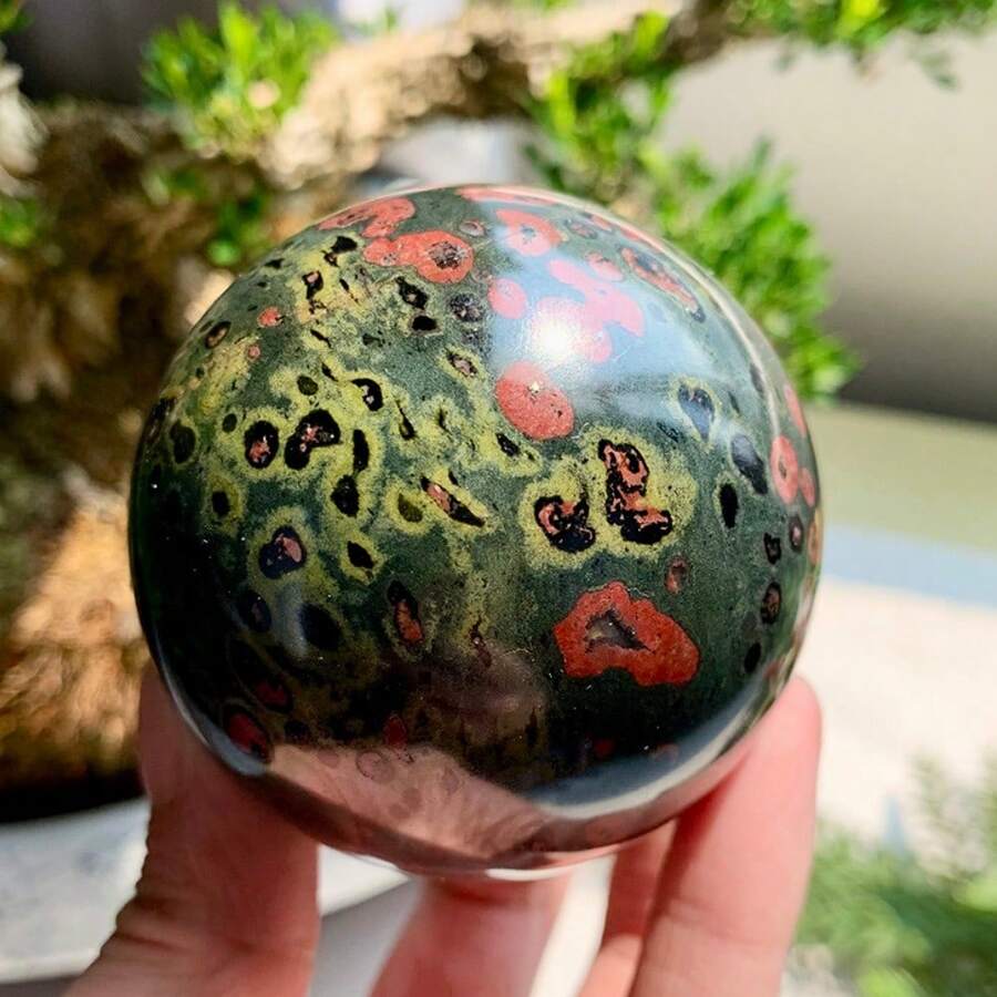 1件梅花玉球-送給家人與朋友的理想禮物,適合所有節日的禮品 - 彩色 - 查看 1