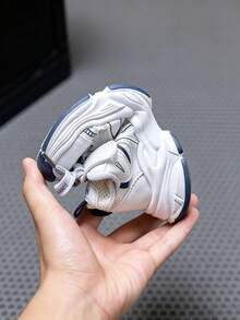 1 Pair 2026 New Style Kids' Spring/Autumn Mesh Breathable Running Casual Chunky Sneakers Sports Shoes For Boys And Girls - White - View 6