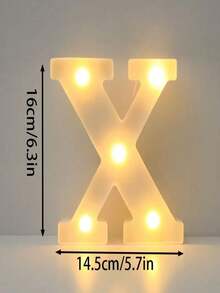 1件 16cm 字幕字母燈，發光字母，LED字母燈，LED發光字符，26個字母與10個數字，適用於派對求婚、生日、Quinceanera裝飾等多種場景 - 彩色 - 查看 34