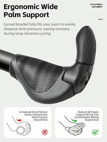 WEST BIKING Mountain Bike Handlebar Grips Adjustable Angle Shock Absorption Comfortable Ride Fits 22.2cm Handlebars - Multicolor - View 5