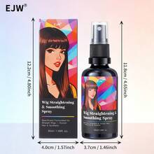 Larutan Perawatan Wig Anti-Kusut, Semprotan Bergizi Minyak Kelapa, Memudahkan Penguraian, Aroma Tahan Lama 48 Jam, Memperpanjang Umur Wig, Cocok Untuk Semua Jenis Wig - 50 ml - View 10