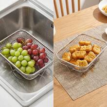 1/3 Layer Stackable Air Fryer Basket - Stainless Steel Cooking Rack, Suitable For Chicken Wings, Bread - Space-Saving Design, Even Heat Distribution, Easy To Clean - Fits Most Air Fryers, Kitchen Accessory, Durable Cookware - A - View 8