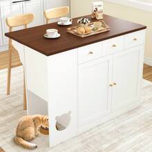 Mobile Storage Islands - White - View 6
