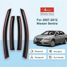 For Nissan Sentra 2007-2012 Out-Channel Window Visor Vent Rain Guards 4pcs Set - United States - View 5