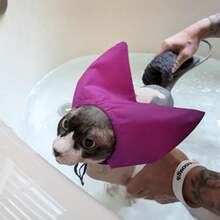 Cat & Dog Waterproof Bath Cap, Cat Swimming Ear Protection Waterproof Head Cover, Bath Head Cover Prevents Water From Entering Ears - Multicolor - View 5
