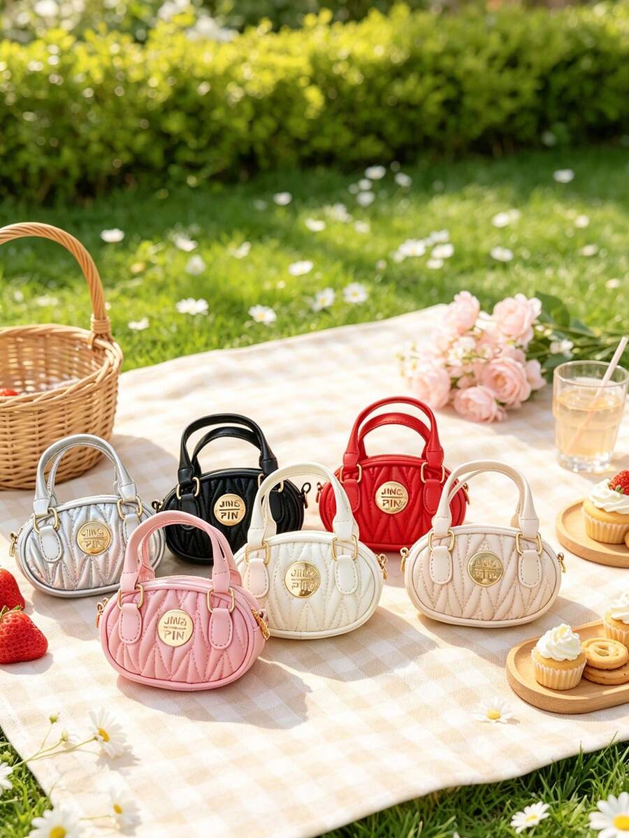 This Stylish Solid-Color Mini Handbag Is Perfect Traveling, Shopping, Attending Parties, And Also Makes A Great Gift For Friends. - Multicolor - View 1
