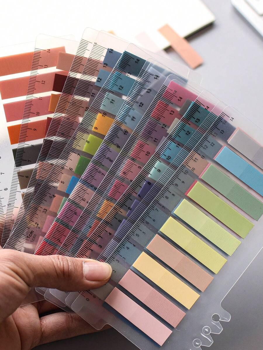(4pcs/800 Sheets)./(6pcs/1200 Sheets)./(12pcs/2400 Sheets)Transparent Pet Pattern Sticky Notes, Index Tabs, Colorful Memo Pads, Label Stickers, 10 Designs Per Pack/Suitable For Back To School