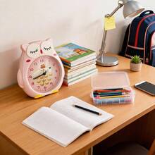 Unisex Practical Style For Bedroom And Office Desk Clock - Pink - View 4