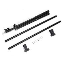 Adjustable Backdrop Stand Kit - 2.6 * 3m (8.5 * 9.8ft) Photo Background Support System T-Shape Backdrop Stand With Carrying Bag And 4 Clamps - Black 1.5m - View 3